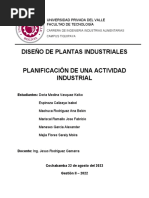 Planificación de Una Actividad Industrial