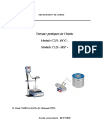 Polycopié de TP C211 Et C121 2017-2018 Ouafa TAHIRI ALAOUI