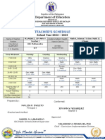 TEACHERs SCHEDULE