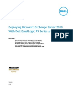 Deploying Microsoft Exchange Server 2010 With Dell Equallogic Ps Series Arrays