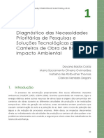 NR 18 - Diagnóstico Das Necessidades Soluções Tecnológicas para Meio Ambiente Canteiros Obras