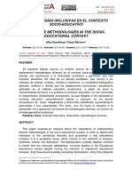 Metodologías Inclusivas en El Contexto Socio-Educativo