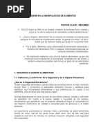 TEMA 2 SEG e HIG EN LA MANIPULACION DE ALIMENTOS