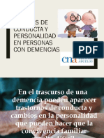 Cambios de Conducta y Personalidad en El Paciente Con Demencia