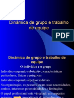 Dinâmica de Grupo e Trabalho de Equipe