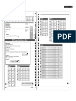 BEC Vantage Answer Sheet Reading