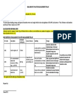 Template - Description of Existing Waste Management Plan