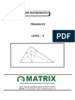 Triangles Ajm Mathematics Level - 9