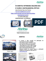 LaserCom - Curso - 77 - OTDR ANRITSU MT9083B2-063 MT9085B-063 SM MM e Máquina-MAIO 2020