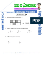 Ejercicios de Numeros Racionales Fracciones para Cuarto de Primaria