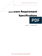 Software Requirement Specification Template