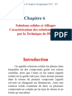 Chapitre 6 Solutions Solides Et Alliage-Caractérisation Par DRX