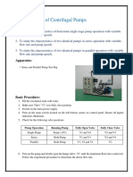 Series and Parallel Pumps Lab Report