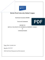 Rental Volatility in UK Commercial Market - Assignment (REE) - 2010-Final