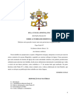 Cum Exapostolatus - Portugues Do Brasil - Trad. Homero Johas