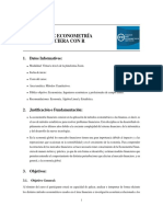 Syllabus de Econometría Financiera