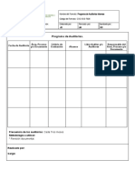 CSG-SGS-F026 Programa de Auditorias Internas