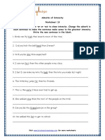 Adverbs and Adverbs of Degree Grade 4 English Printable Worksheets w10