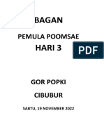 Bagan Poomsae Hari 3 Sabtu