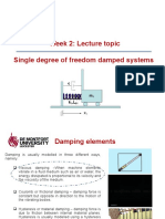ENGD 2108 Mechanical Vibration, Week 2