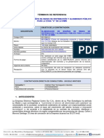 Términos de Referencia: Elaboración de Diseños de Redes de Distribución Y Alumbrado Público para La Zona "A" de La Dims