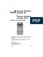 Manual de Instrucciones Detector Multigas ALTAIR 5X