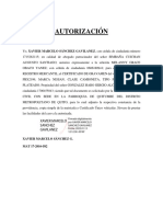 Autorización RM