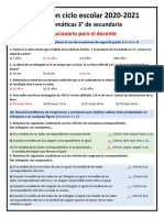 Matemáticas 3° Solucionario Del Docente