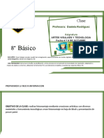 Clase Tecnologia-Artes 8° Basico 4 y 6 de Octubre