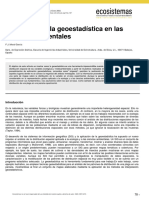 Aplicación de La Geoestadística en Las Ciencias