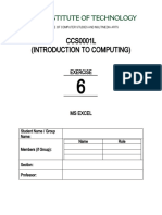 (M5-TECHNICAL2) Software (MS Excel)