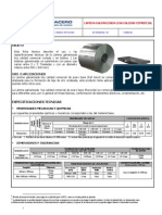Caracteristicas de Laminas Galv.