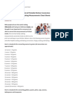 Basic Cooking Measurements & Printable Kitchen Conversion Charts - Handy Cooking & Baking Measurements Cheat Sheets - Cooking Tips - 30seconds Food