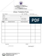 HOME VISITATION Form