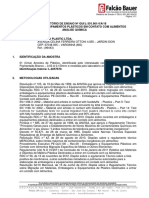 Laudo de Migração Material PP Eletroplastic