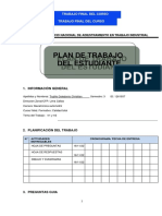 Plan de Trabajo Del Estudiante: Trabajo Final Del Curso Trabajo Final Del Curso