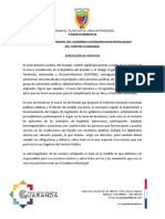 Ordenanza de Organizacion y Funcionamiento de Concejo Municipal