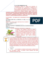 PLANIFICACIÓN DEL 14 de Febrero Al 18