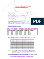 General Condition Relating To Electricity