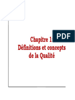 Chapitre 1 Qualité