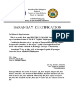 4Ps BARANGAY CERTIFICATION