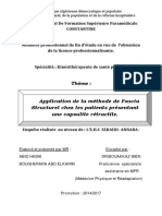 Application de La Méthode de Fascia Structurel Chez Les Patients Présentant Une Capsulite Rétractile