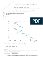 Python - How To Find The Exact Intersection of A Curve (As NP - Array) With y 0 - Stack Overflow