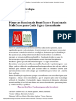 Planetas Funcionais Benéficos e Funcionais Maléficos para Cada Signo Ascendente - Astrologia