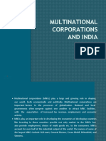 Multinational Corporations and India