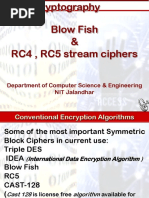 CSPC-307 Blow Fish and RC5 Stream Ciphers For B Tech CS August 2022