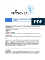 Study of The Phenomenon of Electromagnetic Induction