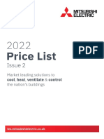 Mitsubishi Products 2022 Price List