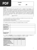 Evaluation - Biorythme 2nd Complement 1