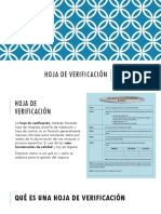 Hoja de Verificación